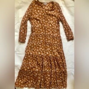 Sweet salt, size 10, tan, mid length dress